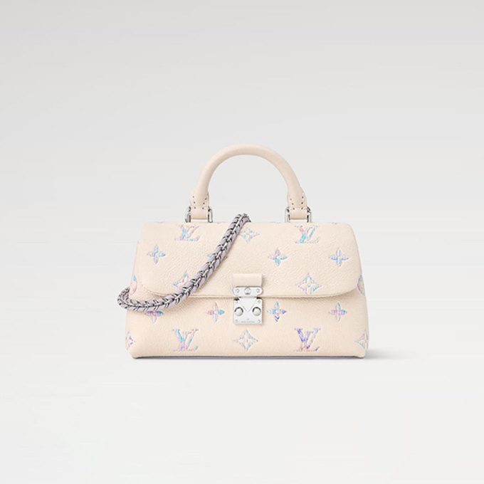 lv louis vuitton nano madeleine quartz leather top handle bag #m2a374